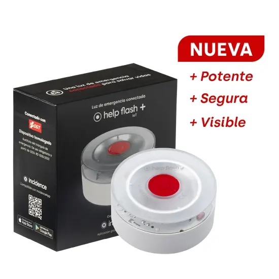 Help Flash IoT+ Baliza de Señalizacion de Emergencia V16 Conectada con DGT - Proteccion IP54 - Dato