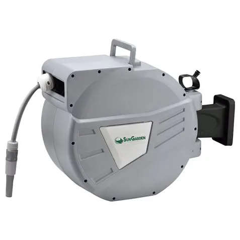 Sungarden SG0166 Manguera 30 Metros - Recogedor Automatico con Guia - Funcion de Retraccion Lenta - 