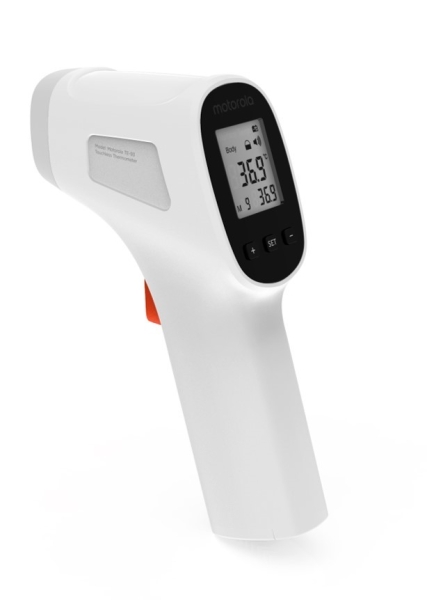 Motorola Nursery TE 93 Termometro sin Contacto - Pantalla Iluminada - Alerta de Fiebre - Color Blanc