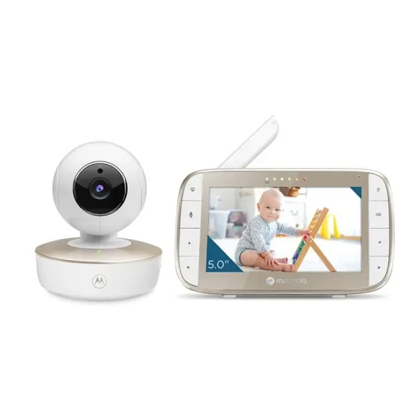 Motorola Nursery VM50G Vigilabebes con Camara - Vision Nocturna - Comunicacion Bidireccional - Panta