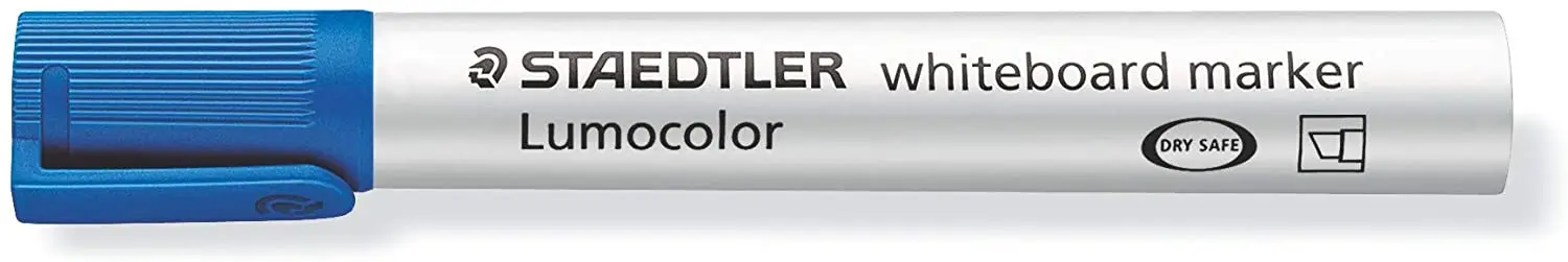 Staedtler Lumocolor 351 Marcador para Pizarra Blanca - Punta Biselada 2 - 5mm Aprox - Secado Rapido 
