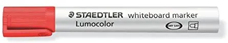 Staedtler Lumocolor 351 Rotulador para Pizarra - Punta Redonda - Trazo 2mm - Capuchon con Clip - Col