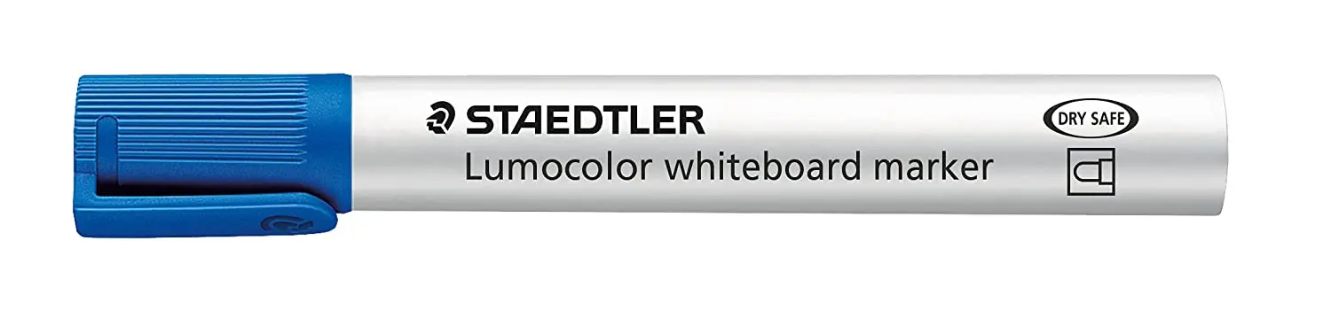Staedtler Lumocolor 351 Rotulador para Pizarra - Punta Redonda - Trazo 2mm - Capuchon con Clip - Col
