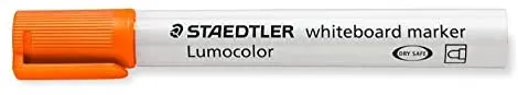 Staedtler Lumocolor 351 Rotulador para Pizarra Blanca - Punta Redonda - Trazo 2mm - Capuchon con Cli