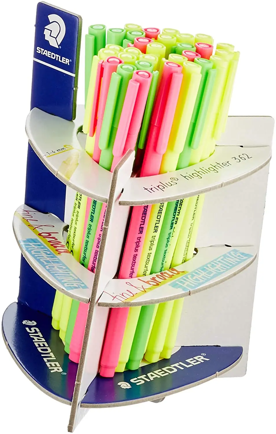 Staedtler Triplus Textsurfer 362 Expositor de 30 Rotuladores Fluorescentes - Trazo 1 - 4mm Aprox - T