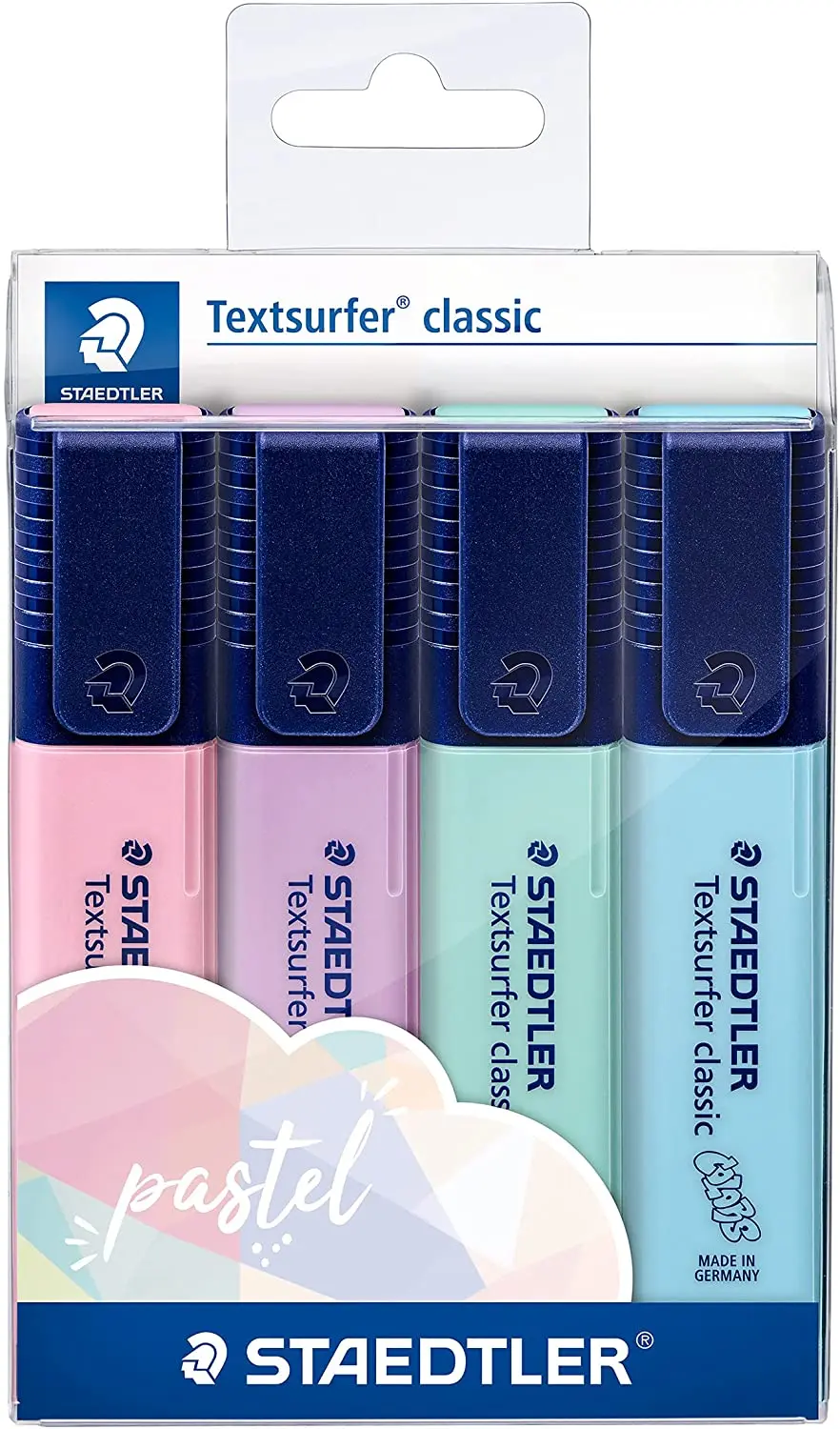 Staedtler Textsurfer Classic 364 Pack de 4 Marcadores Fluorescentes - Secado Rapido - Trazo 1 - 5mm 