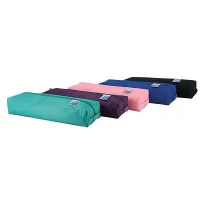 Oxford Kangoo Teens Estuche Rectangular Mediano - Goma Elastica para unirlo al Cuaderno - Colores Su