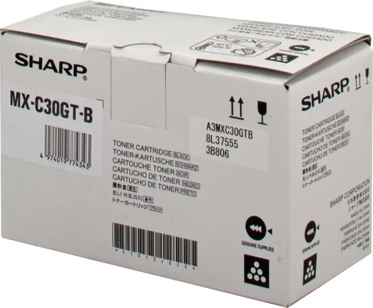 Sharp MXC30 Negro Cartucho de Toner Original - MX-C30GTB
