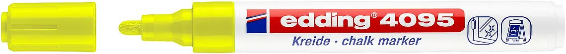 Edding 4095 Rotulador de Tiza Liquida - Punta Redonda - Trazo entre 2 y 3mm - Olor Neutro  - Color A