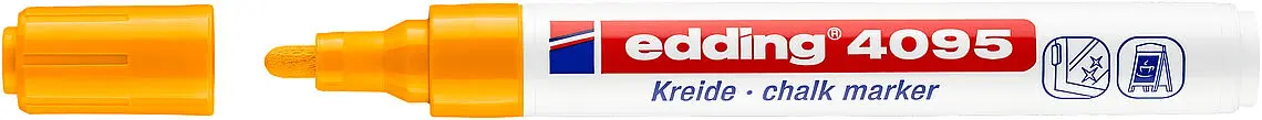 Edding 4095 Rotulador de Tiza Liquida - Punta Redonda - Trazo entre 2 y 3mm - Olor Neutro  - Color N