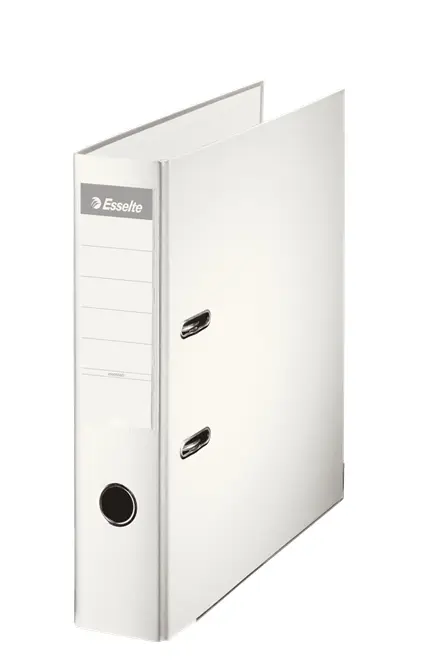 Esselte Archivador de Palanca - Formato A4 - Lomo 75mm - Capacidad para 500 Hojas - Color Blanco