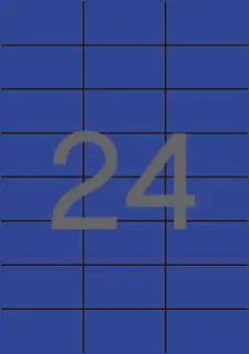 Apli Etiquetas Azules Permanentes 70.0 x 37.0mm 20 Hojas