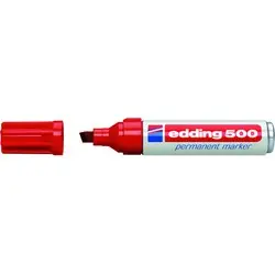 Edding 500 Rotulador Permanente - Punta Biselada - Trazo entre 2  y 7 mm. - Recargable - Secado Inst