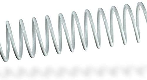 Fellowes Pack de 100 Espirales Metalicas 6mm - Hasta 20 Paginas - Color Blanco