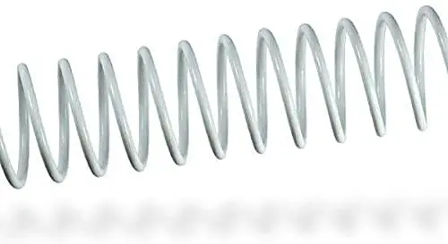 Fellowes Pack de 100 Espirales Metalicas 6mm - Hasta 20 Paginas - Color Blanco