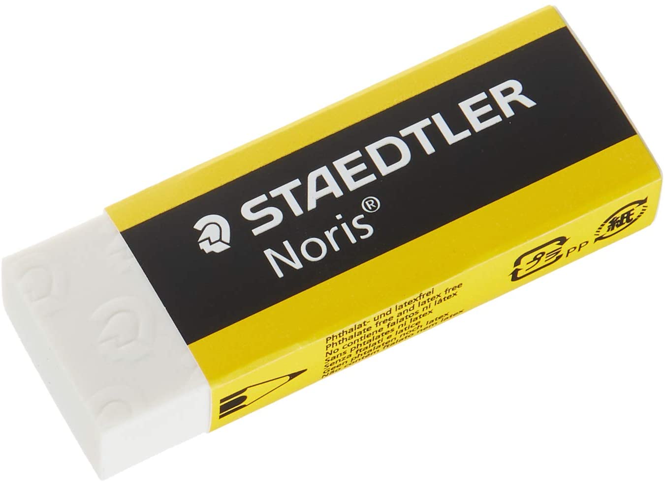 Staedtler Noris 526 N20 Goma de Borrar - Alta Calidad - Minimos Residuos - Color Blanco