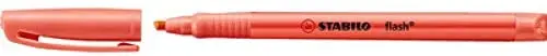 Stabilo Flash Marcador Fluorescente - Tamao Bolsillo - Trazo de 1 y 3.5mm - Tinta con Base de Agua 