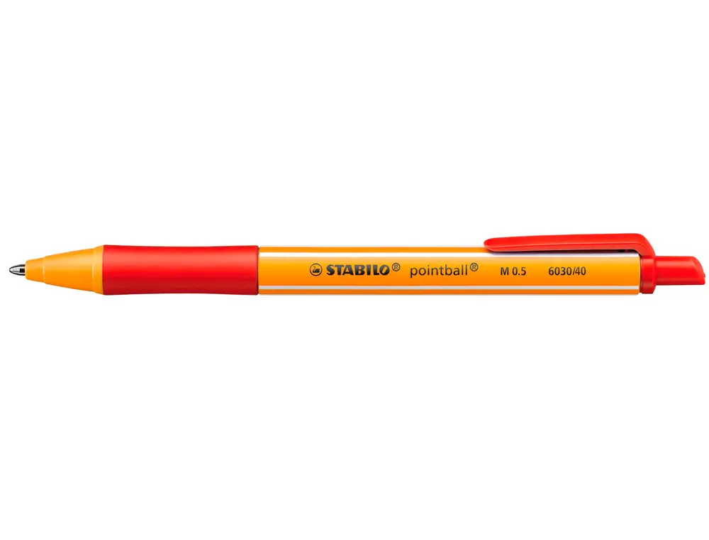 Stabilo Pointball Boligrafo Retractil - Punta de 1mm - Tinta con Base de Aceite - Recargable - 79% P