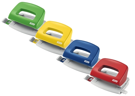 Petrus 50 Taladro Perforador Portatil - Hasta 10 Hojas - Marcas de Formato - Punzones 5.5mm - Colore