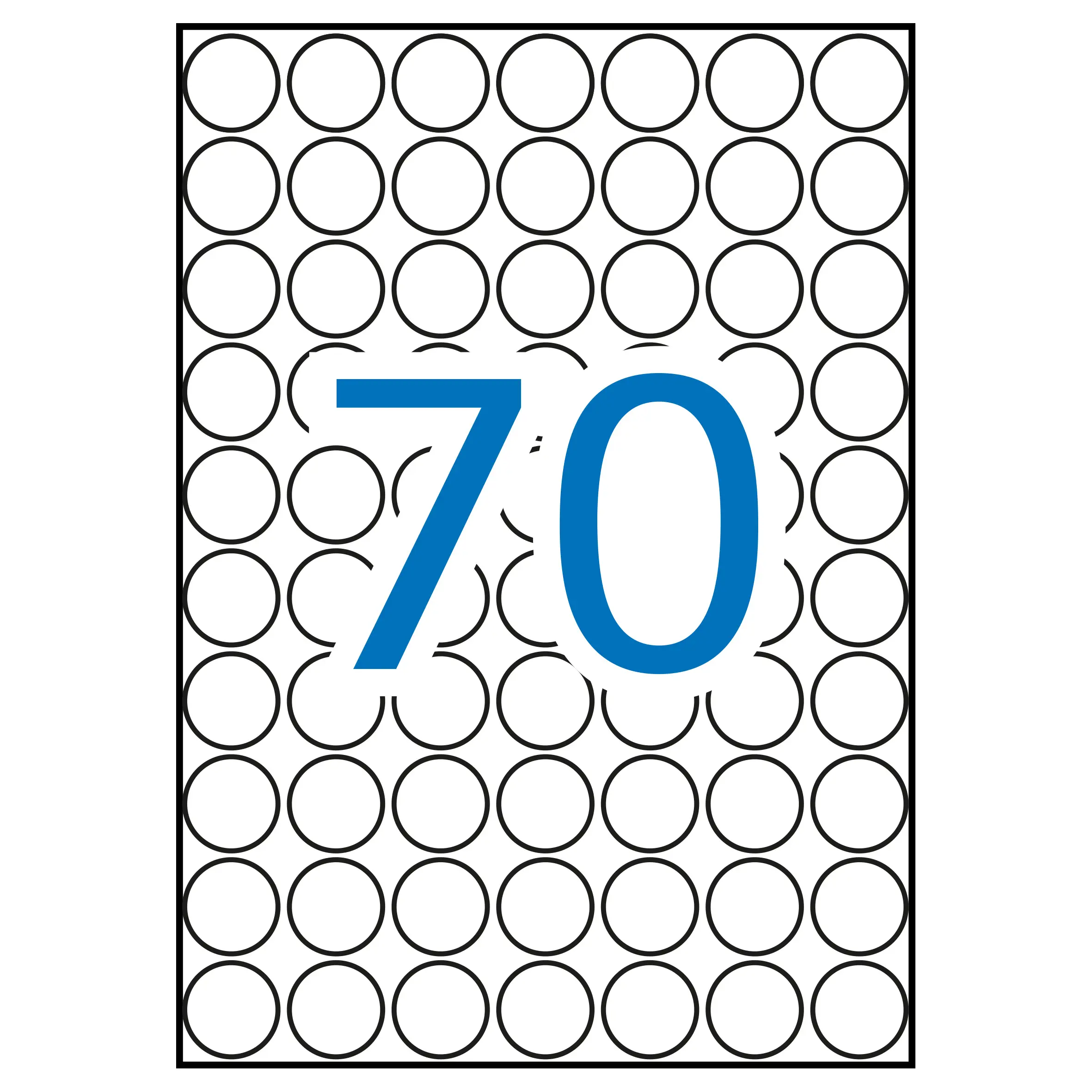 Apli Etiquetas A5 Blancas  19.0mm 15 Hojas