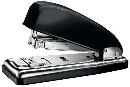 Petrus 226 Grapadora Metalica - Hasta 30 Hojas - Grapado Cerrado, Abierto y Clavado - Color Negro Me