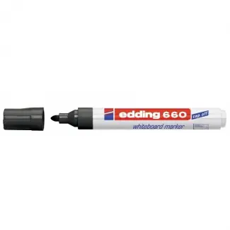 Edding 660 Rotulador para Pizarra Blanca - Punta Redonda - Trazo entre 1.5 y 3 mm. - Tinta Pigmentad