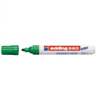 Edding 660 Rotulador para Pizarra Blanca - Punta Redonda - Trazo entre 1.5 y 3 mm. - Tinta Pigmentad