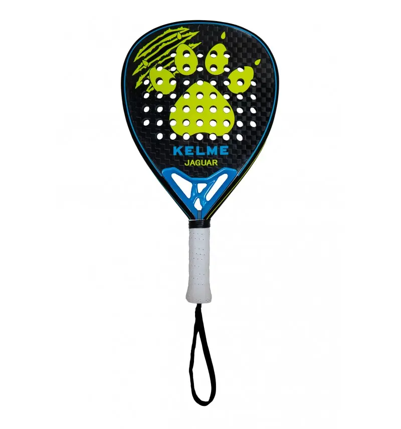 Kelme Jaguar Pala de Padel - Forma Lagrima - Marco y Cara 100% Carbono - Nucleo Black Eva Soft Ultra