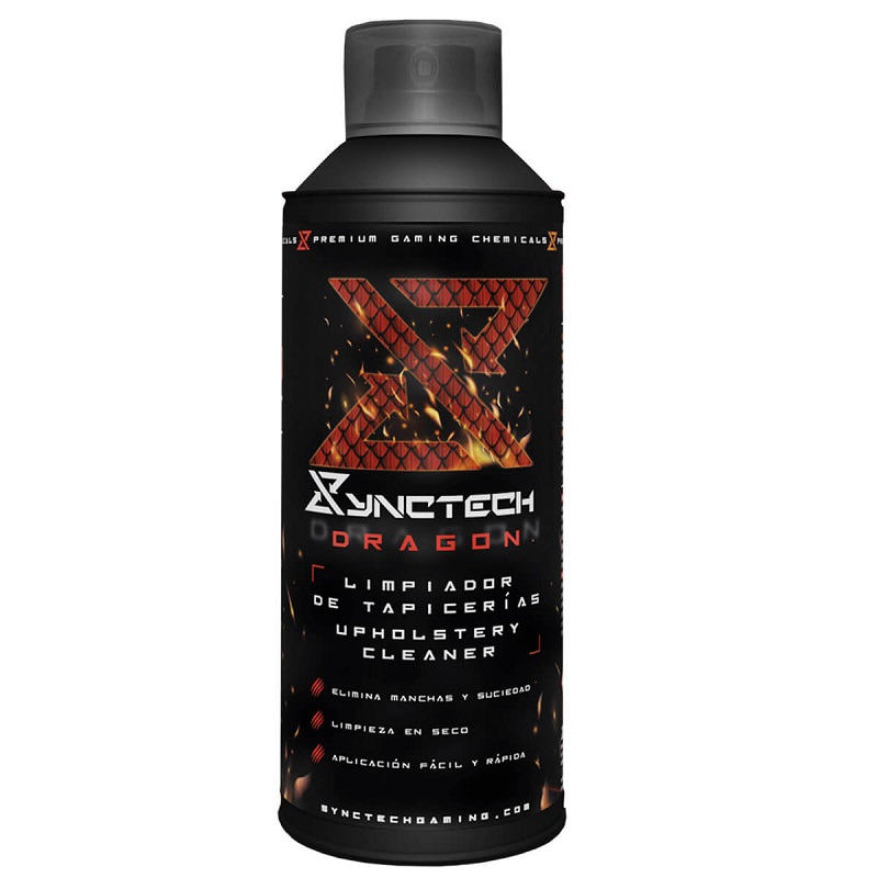 Synctech Dragon Spray Limpiador para Tapicerias 400ml - Limpieza en Seco - Espuma Activa - No Contie