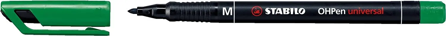 Stabilo OHPen Rotulador Permanente - Punta Media - Trazo de 1mm - Agarre Antideslizante - Tapon Vent