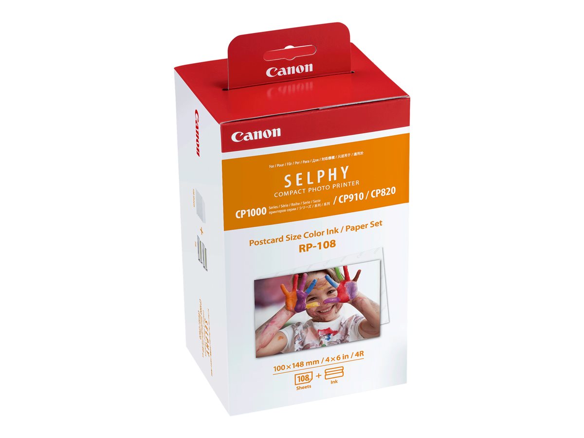 Canon RP-108 Value Pack Original - 2x Kits de Tinta de 54 Impresiones - 108 Hojas de Papel Foto 100x