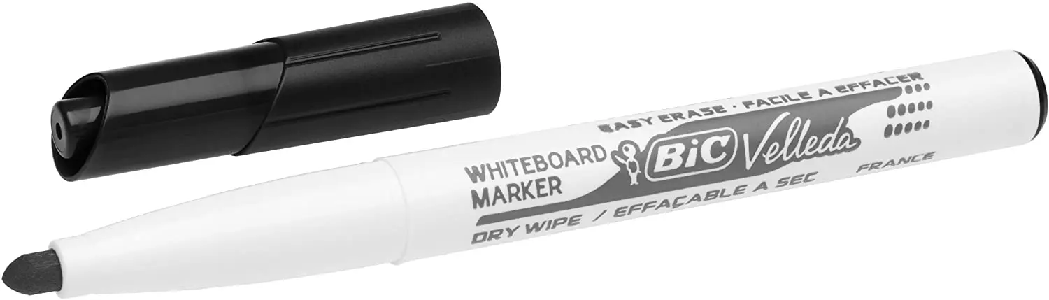 Bic Velleda 1741 Marcador para Pizarra - Punta de 4.5 mm - Trazo 1.4mm - Tinta con Base de Acetona -