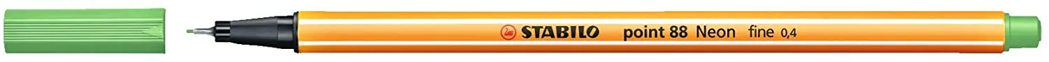 Stabilo Point 88 Rotulador de Punta Fina de Fibra - Trazo de 0.4 mm - Tinta con Base de Agua - Color