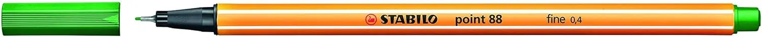 Stabilo Point 88 Rotulador de Punta Fina de Fibra - Trazo de 0.4 mm - Tinta con Base de Agua - Color