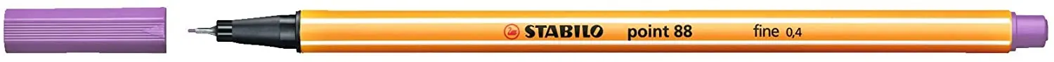 Stabilo Point 88 Rotulador de Punta Fina de Fibra - Trazo de 0.4 mm - Tinta con Base de Agua - Color