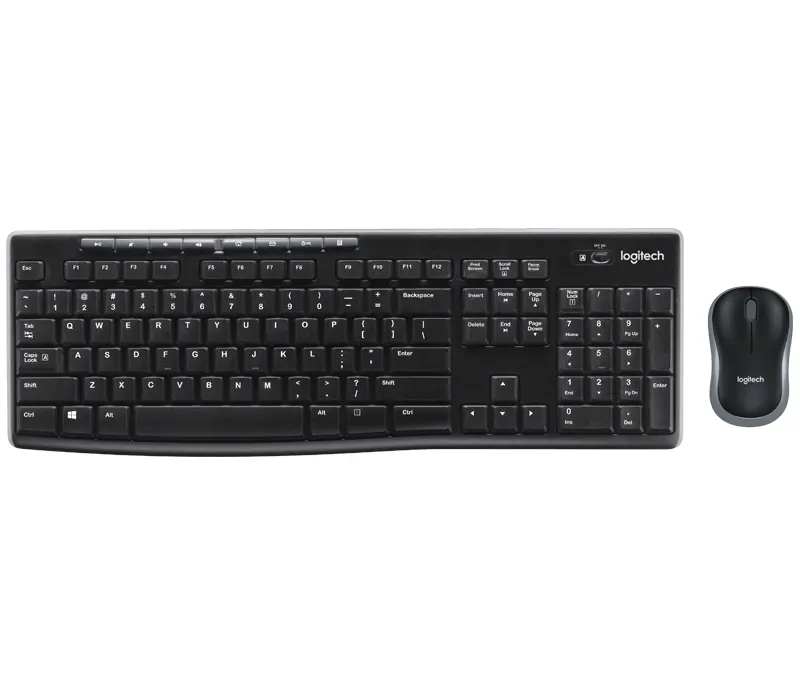 Logitech MK270 Pack Inalambrico USB Teclado Multimedia + Raton 1000dpi 3 Botones - Uso Ambidiestro -