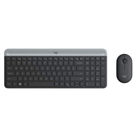 Logitech MK470 Slim Pack Inalambrico USB Teclado 12 Teclas FN + Raton 1000dpi 3 Botones - Ultafinos 