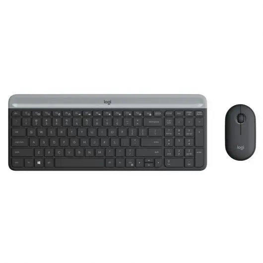 Logitech MK470 Slim Pack Inalambrico USB Teclado 12 Teclas FN + Raton 1000dpi 3 Botones - Ultafinos 