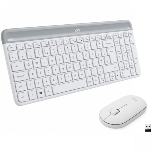 Logitech MK470 Slim Pack Inalambrico USB Teclado 12 Teclas FN + Raton 1000dpi 3 Botones - Ultafinos 