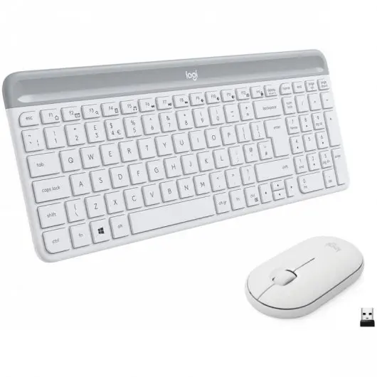 Logitech MK470 Slim Pack Inalambrico USB Teclado 12 Teclas FN + Raton 1000dpi 3 Botones - Ultafinos 