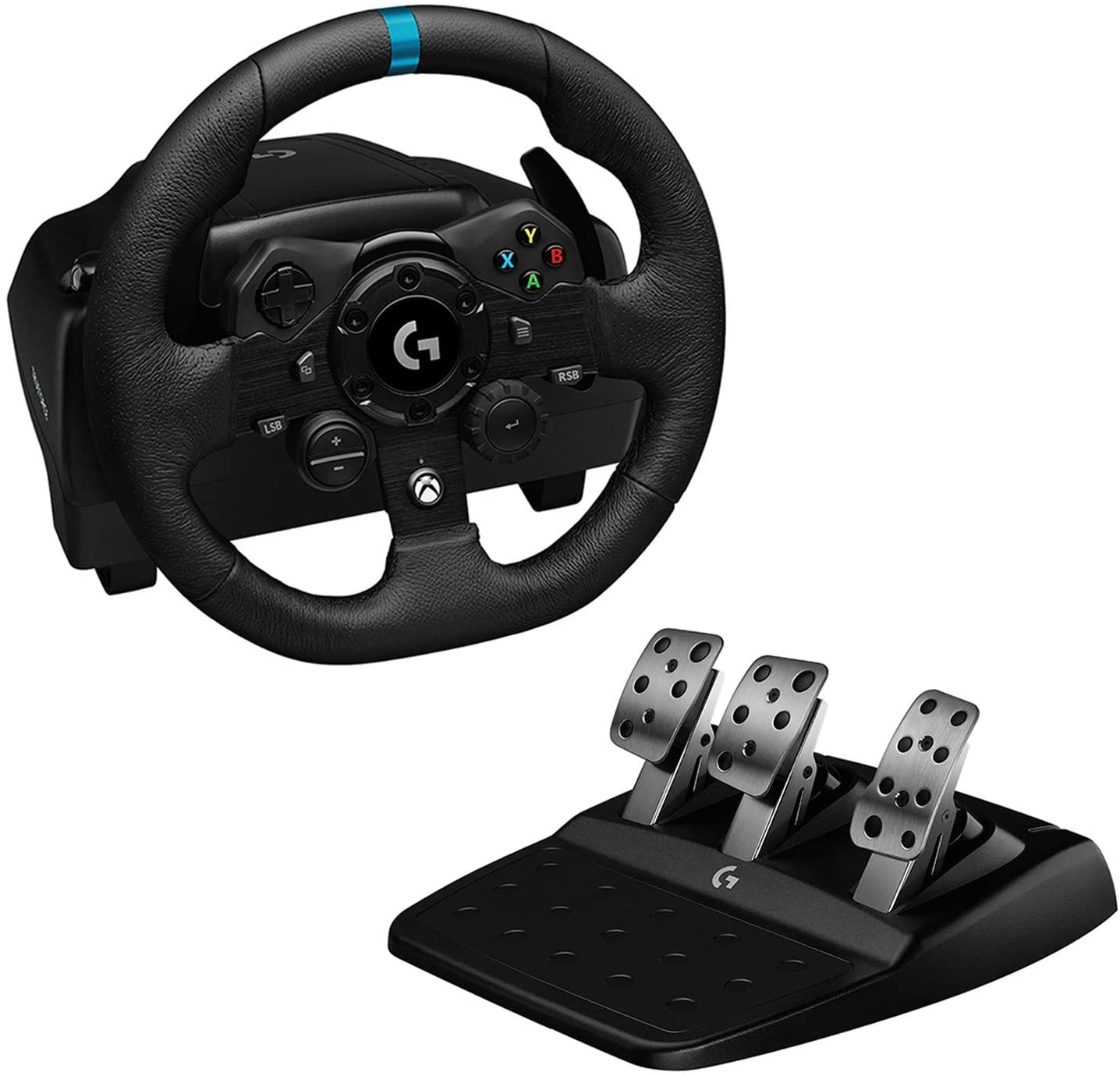 Logitech G923 Trueforce Juego de Volante y Pedales de Carreras Compatible con Xbox Series X/S, Xbox 
