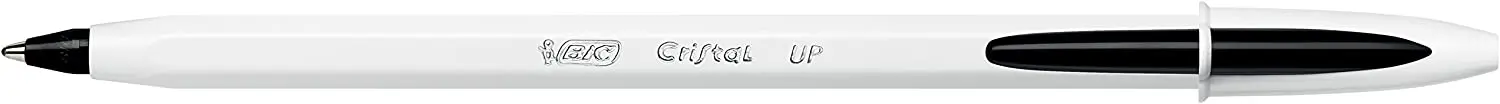 Bic Cristal Up Boligrafo de Bola - Punta de 1.2mm - Tinta con Base de Aceite - Cuerpo Blanco - Color