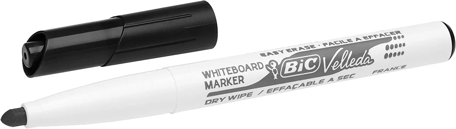 Bic Velleda 1741 Marcador para Pizarra - Punta de 4.5 mm - Trazo 1.4mm - Tinta con Base de Acetona -