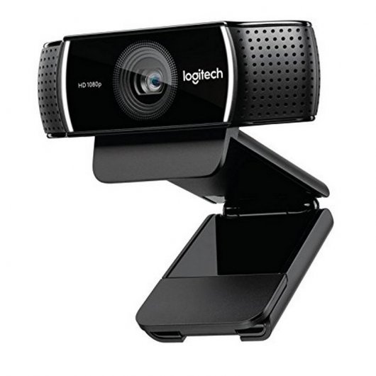 Logitech C922 Pro Stream Webcam Full HD 1080p USB - Microfonos Integrados - Tripode de Mesa - Cable 