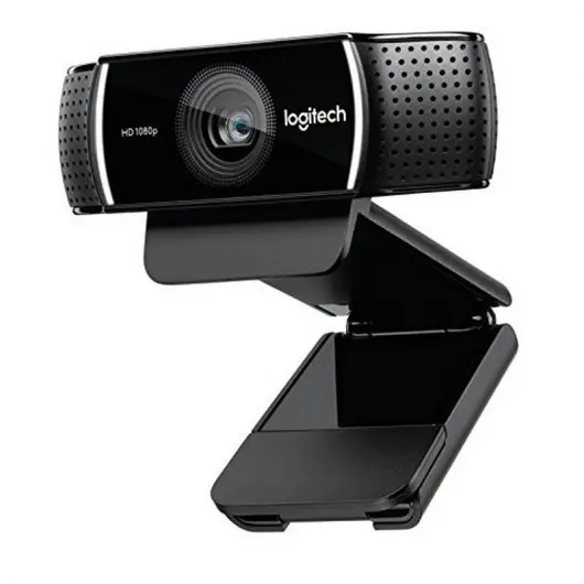 Logitech C922 Pro Stream Webcam Full HD 1080p USB - Microfonos Integrados - Tripode de Mesa - Cable 