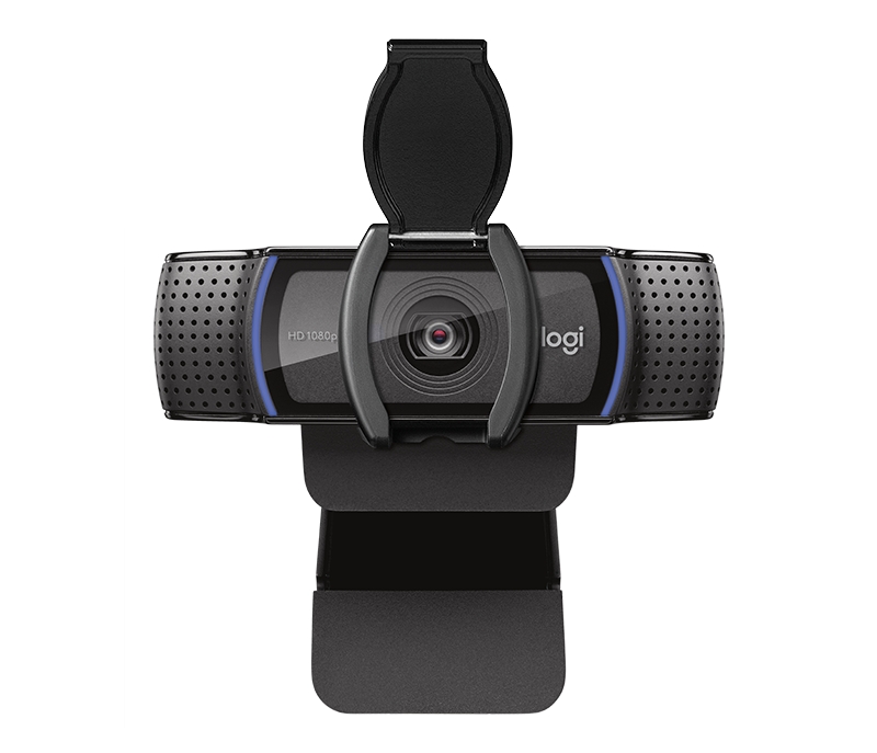 Logitech C920s Webcam HD Pro 1080p - USB 2.0 - Enfoque Automatico - Microfonos Integrados - Tapa de 