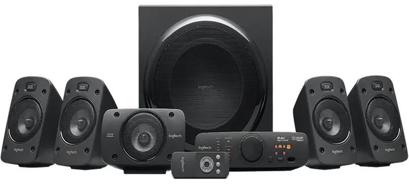 Logitech Z906 Sistema de Altavoces 5.1 THX 1000W - Subwoofer 165W - Dolby & DTS - Mando a Distancia 