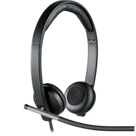 Logitech H650E Auriculares con Microfono USB - Microfono Plegable - Almohadillas Acolchadas - Contro