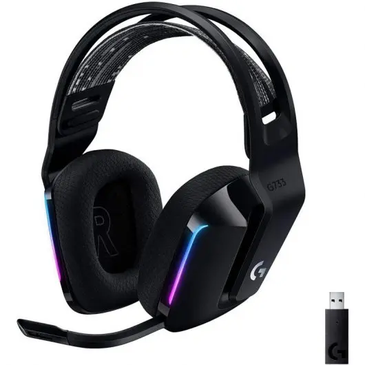 Logitech G733 Auriculares Gaming Inalambricos DTS 7.1 con Microfono - Tecnologia Lightspeed - Ilumin