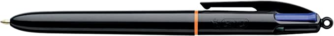 Bic 4 Colours Pro Boligrafo de Bola Retractil - Punta de 1mm - Trazo de 0.4mm - Tinta con Base de Ac